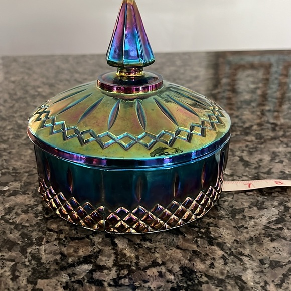 Indiana glass / carnival glass candy bowl - Picture 7 of 7